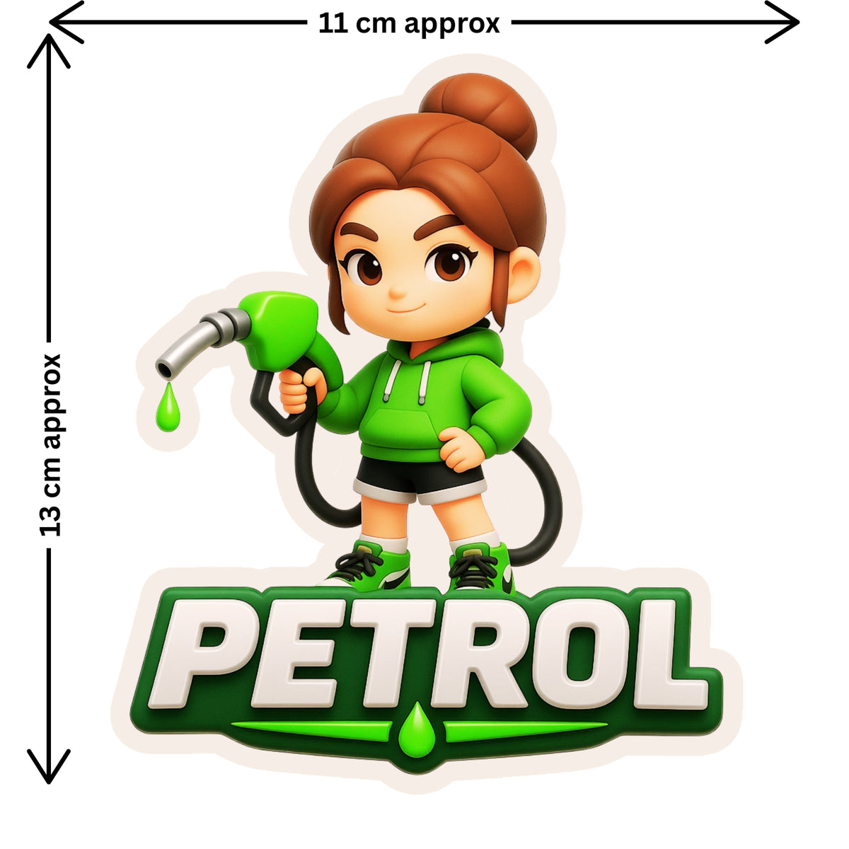 Diesel Girl Sticker 12 13 Cm Cute Fuel Nozzle Cartoon Design Waterproof Matte Vinyl Stixy Copy premium vinyl sticker image 300
