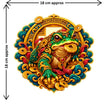 Three Legged Fortune Frog Feng Shui Sticker Size Guide Showing Approximate Size by STIXY