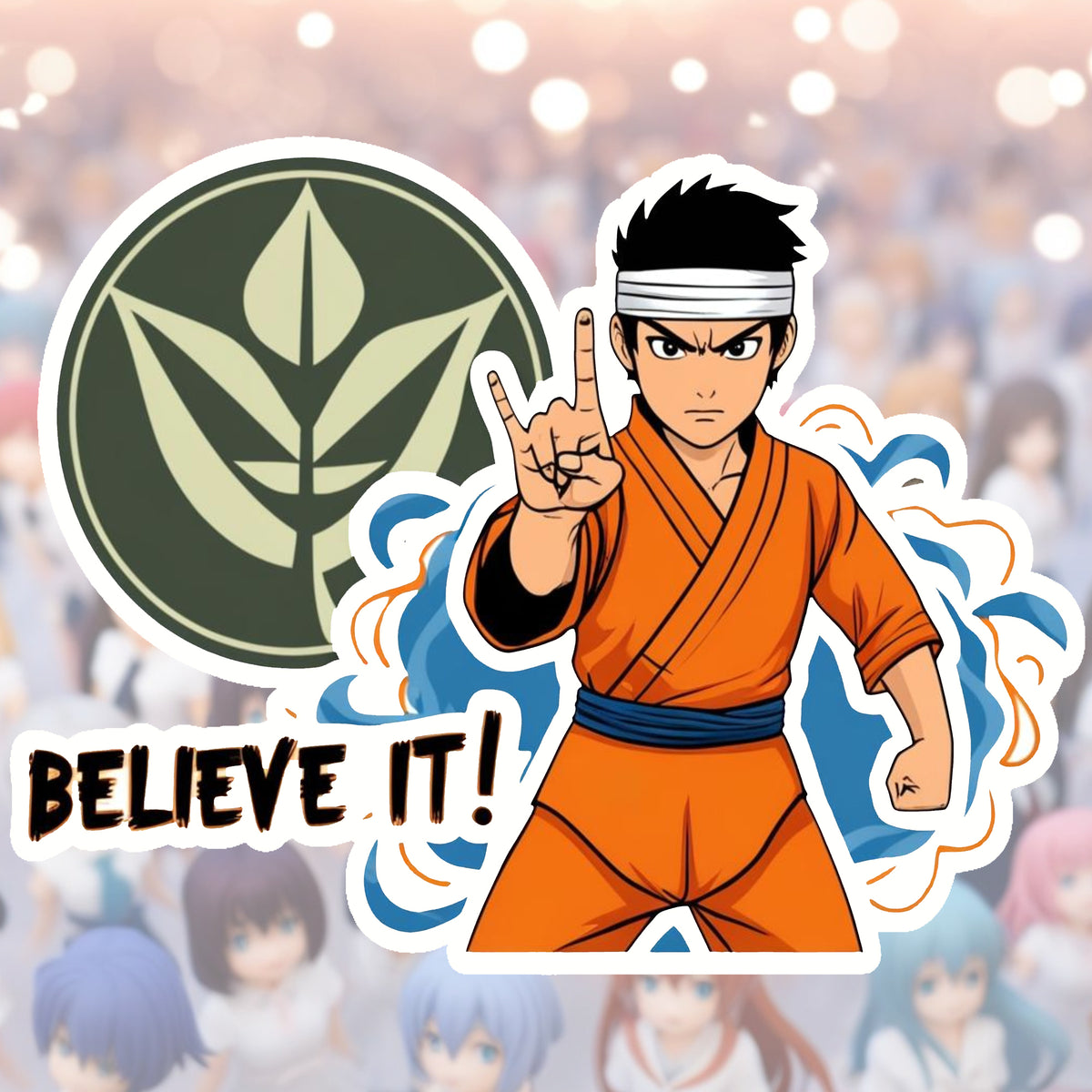 Anime Ninja – Believe It! Vinyl Sticker premium product image 1
