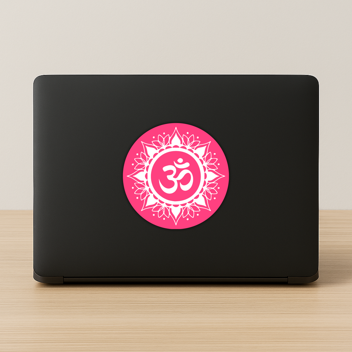 ॐ Mandala Sticker Water Resistant Sacred Symbol Minimal Spiritual Decor Copy premium vinyl sticker product image 2