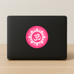 ॐ Mandala Sticker Water Resistant Sacred Symbol Minimal Spiritual Decor Copy premium vinyl sticker product image 2
