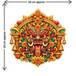 Kirtimukha Protective Face Spiritual Sticker Size Guide 18 × 18 cm by STIXY