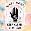 Wash Hands Minimalist Sticker premium product image 1
