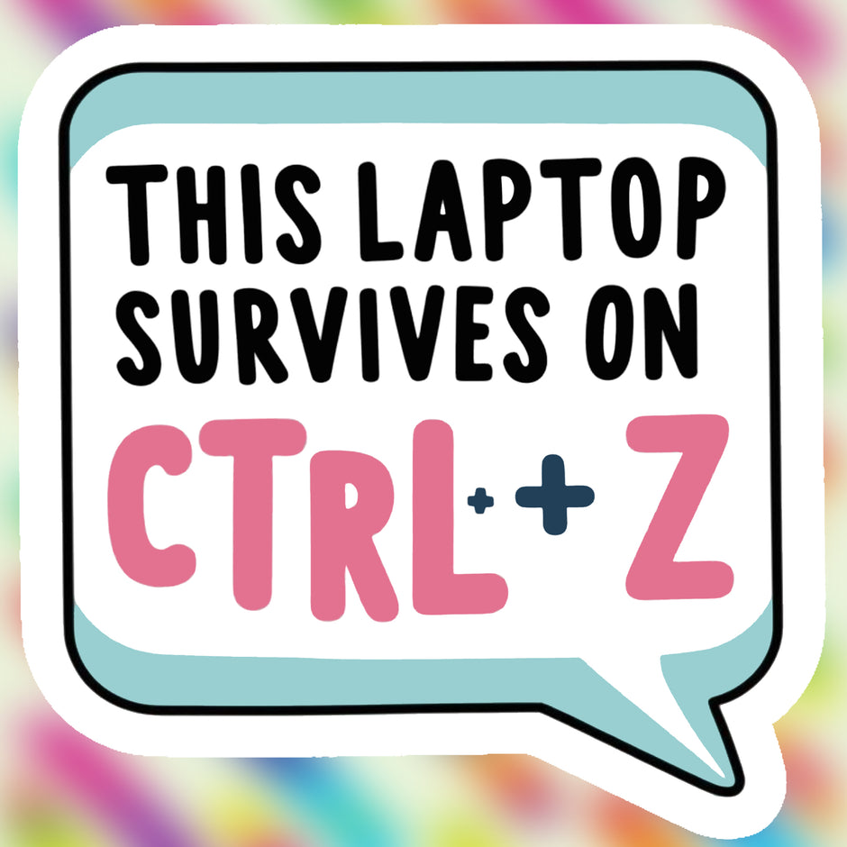 CTRL+Z Life Saver – Funny Undo Sticker premium product image 1