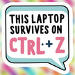 CTRL+Z Life Saver – Funny Undo Sticker premium product image 1