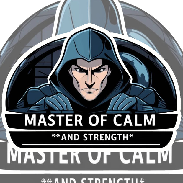 Master of Calm – Anime Strength Sticker premium product image 1