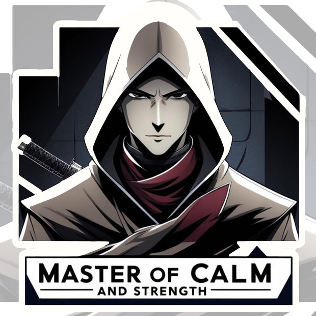 Master of Calm – Anime Ninja Sticker premium product image 1