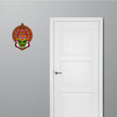Kathakali Face Traditional Indian Art Sticker Applied Near Entrance Door by STIXY