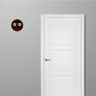 Lord Jagannath Face Sacred Hindu Sticker Applied Near Entrance Door by STIXY