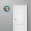 Shri Radha Sacred Spiritual Mandala Sticker Applied Near Entrance Door by STIXY