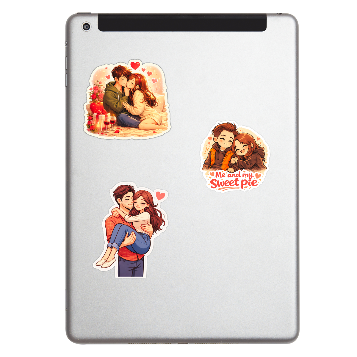 Cute Bunny Push Pull Door Sticker Set Waterproof Matte Vinyl 15 Cm Copy premium product image view 6