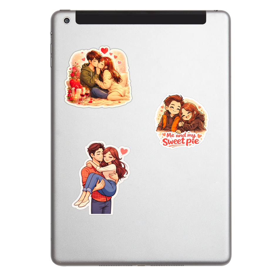Cute Bunny Push Pull Door Sticker Set Waterproof Matte Vinyl 15 Cm Copy premium product image view 6