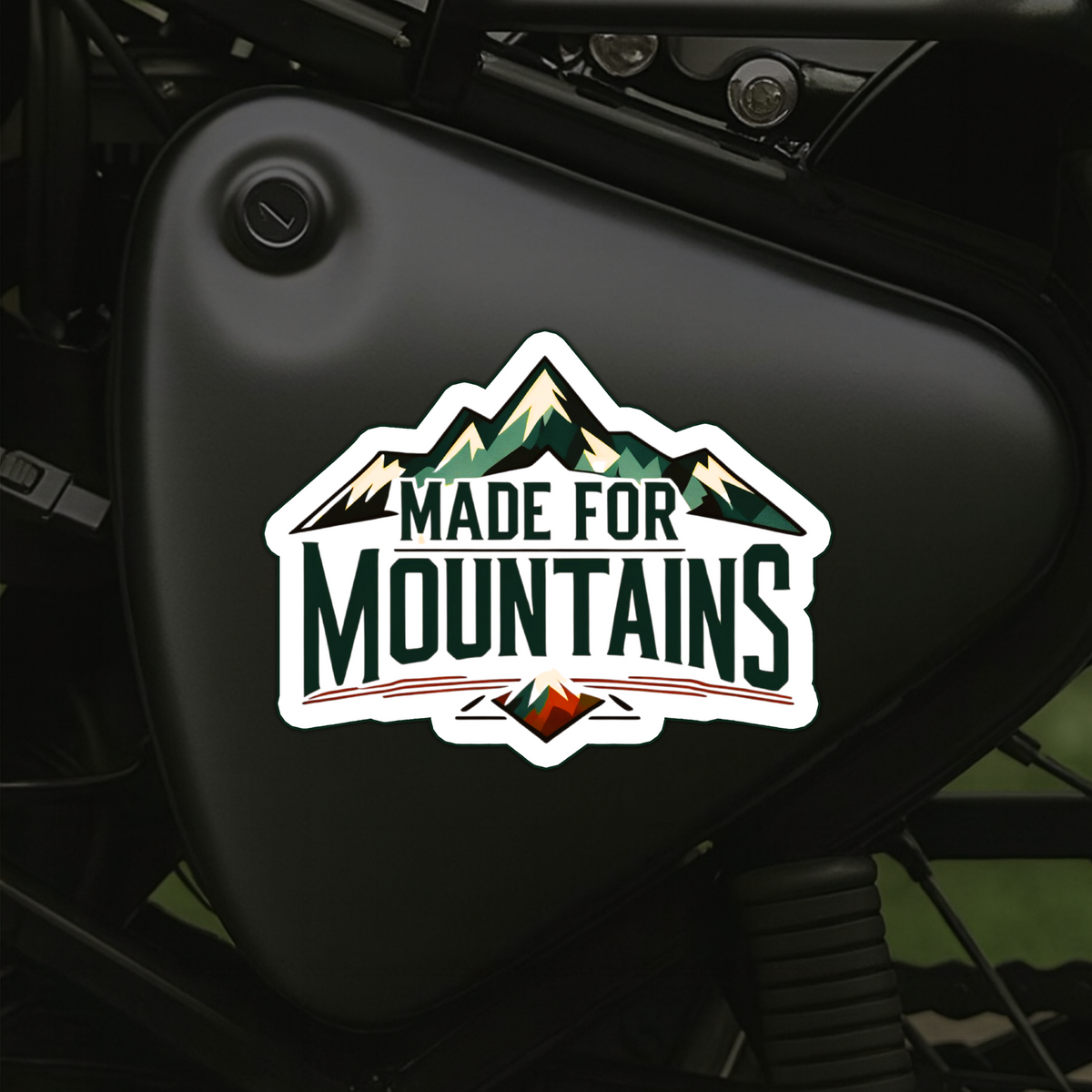 Conquered Ladakh Sticker Mountain Rider Badge Decal Copy premium sticker product image 9