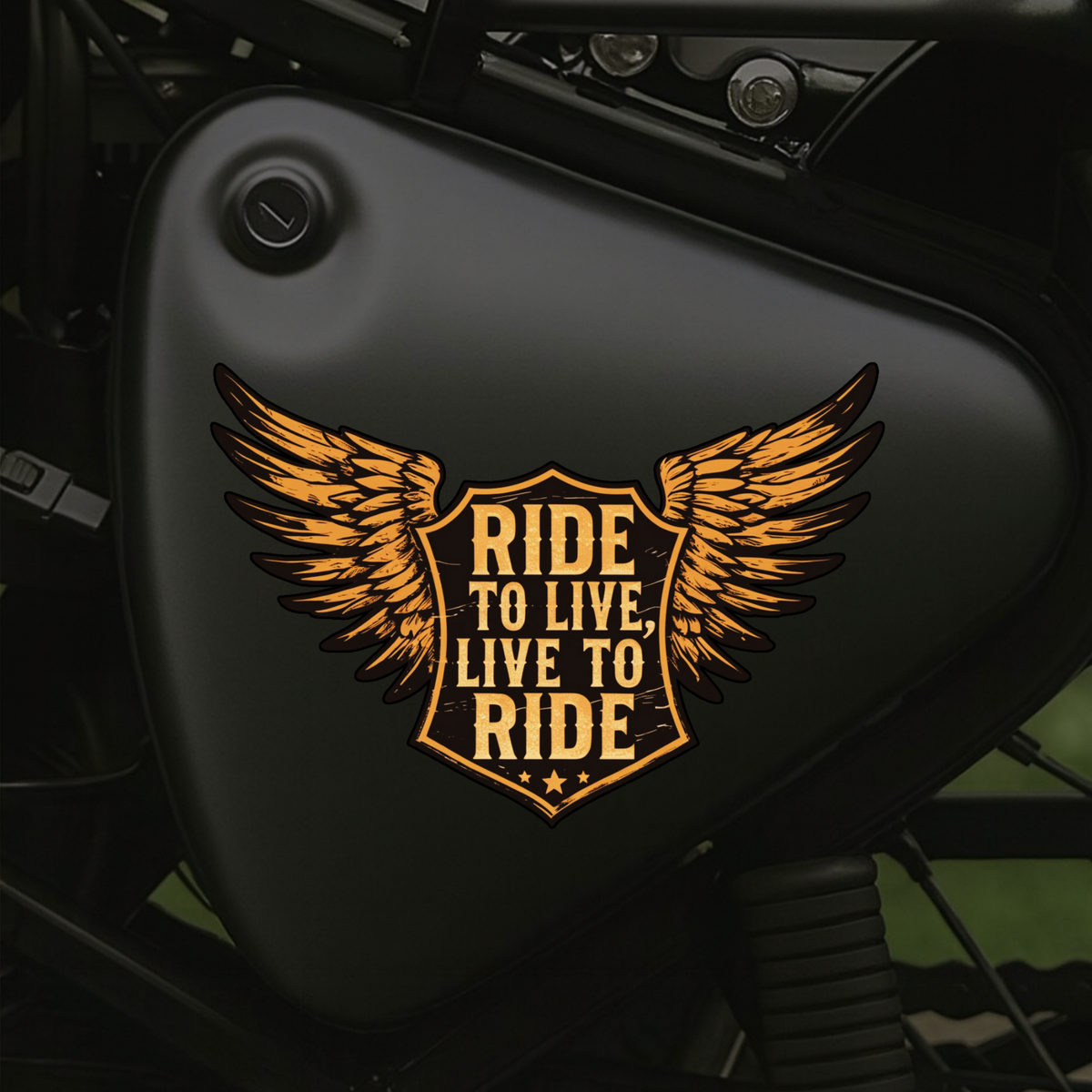 Desi Rider Sticker Skull Biker Decal For Motorcycle Lovers Copy premium sticker product image 8