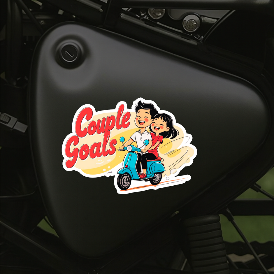 Born To Rule The Roads Sticker Royal Motorcycle Attitude Decal Copy premium sticker product image 5