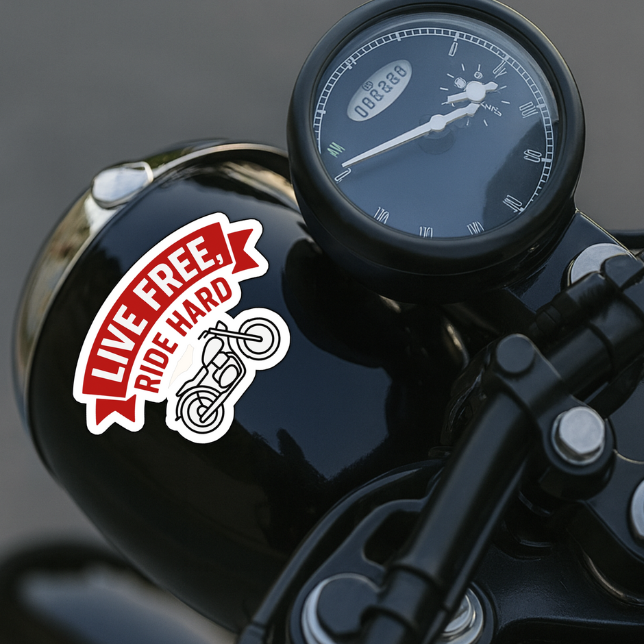 Made In India Ride With Pride Sticker Patriotic Bike Decal Copy premium sticker product image 6
