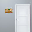 Traditional Shubh Labh Kalash Sticker Set on Door Frame for Housewarming Pooja Room and Festive Home Decoration