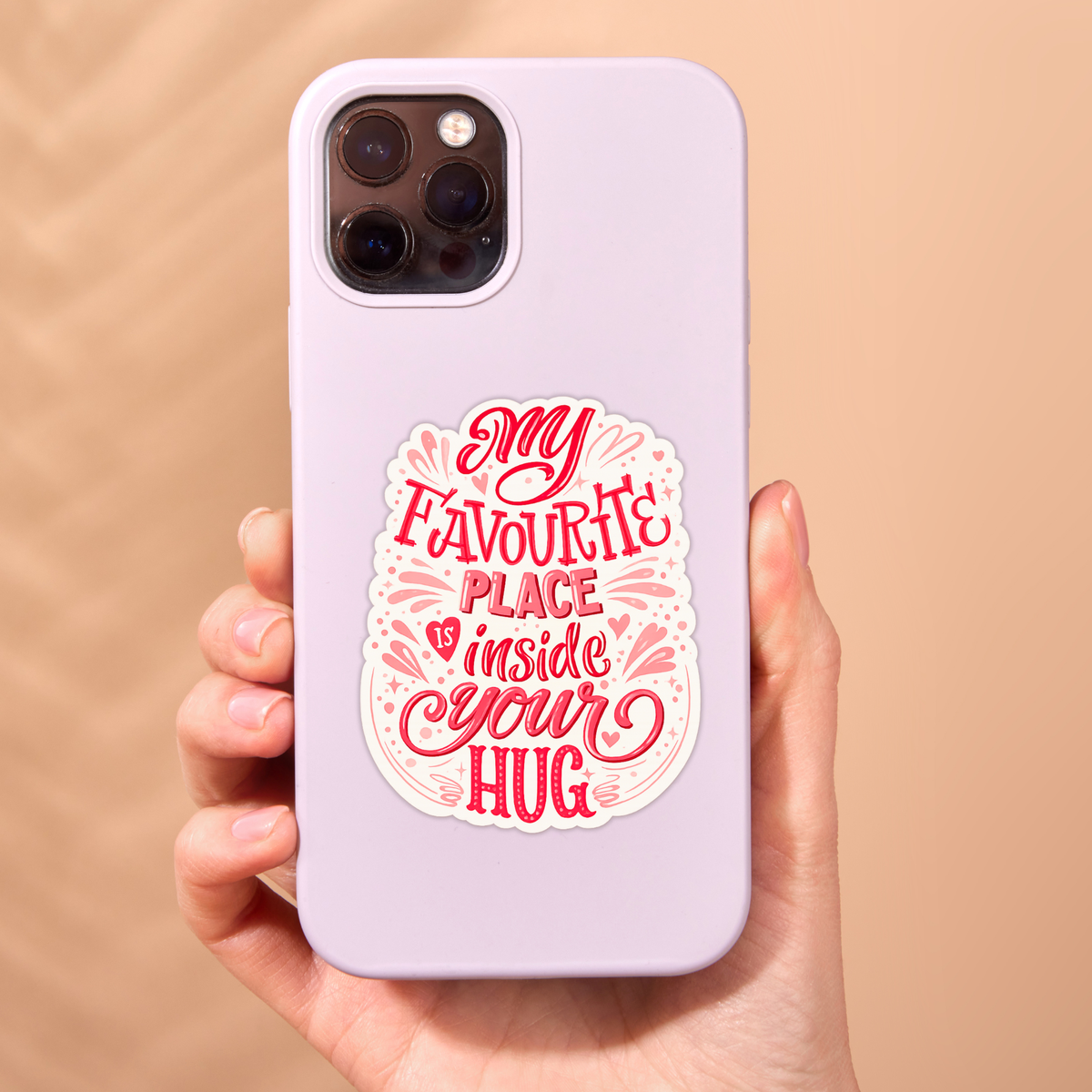 Romantic Love Sticker Set Of 3 Waterproof Matte Vinyl 7 11 Cm Copy high-quality product image angle 1