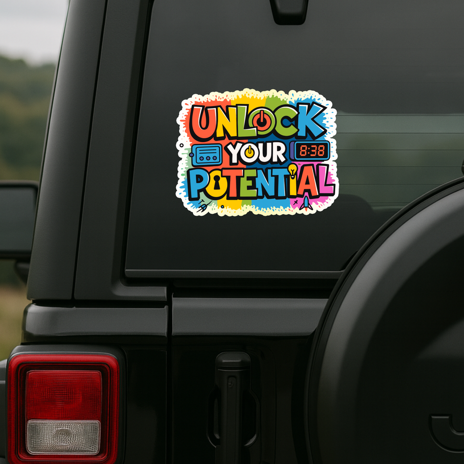 Back Off Skull Sticker Cool Biker Attitude Series Copy premium product image view 5