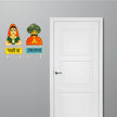 Rajasthani Padharo Sa Ram Ram Sa Welcome Stickers Applied on Main Door by STIXY