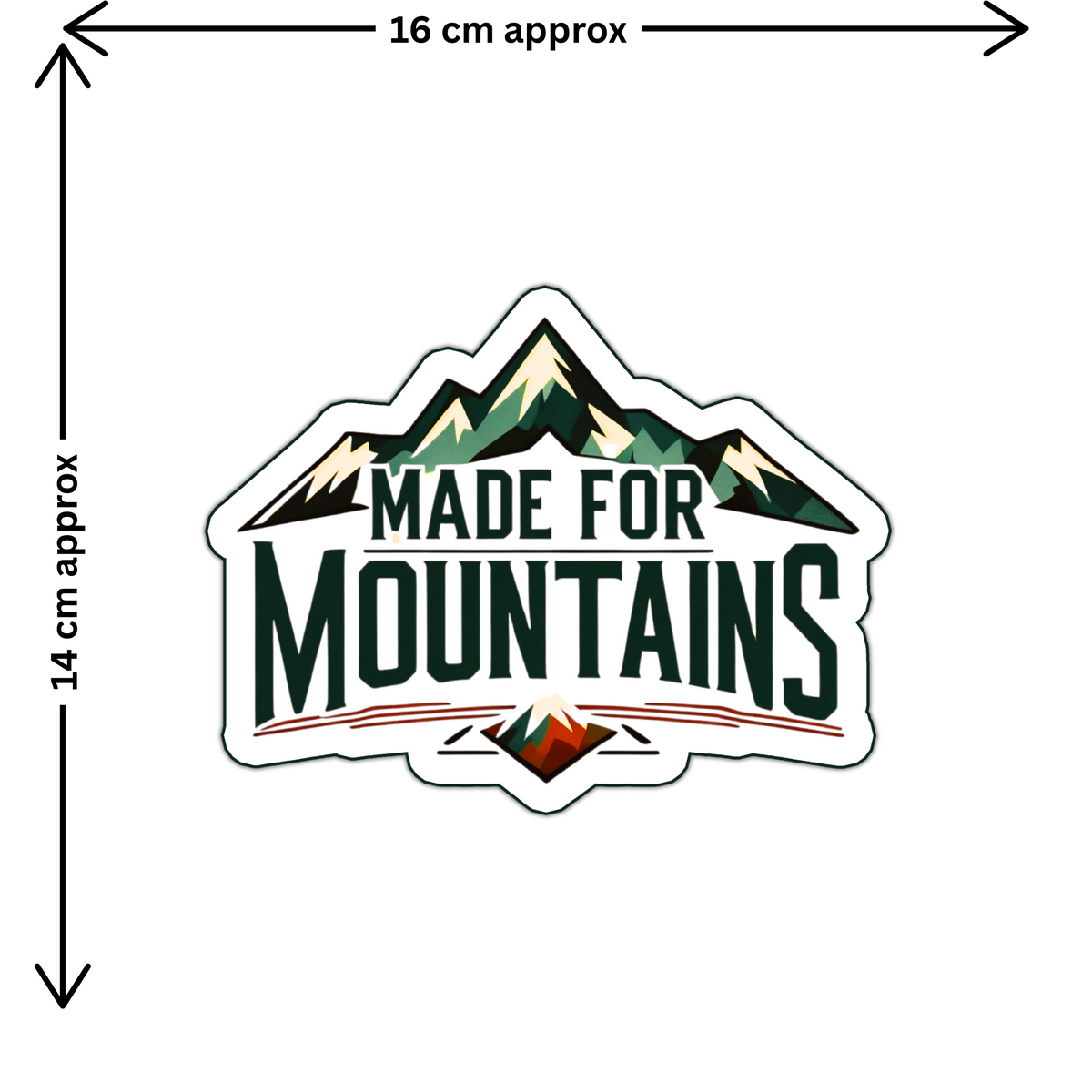 Conquered Ladakh Sticker Mountain Rider Badge Decal Copy premium sticker product image 2