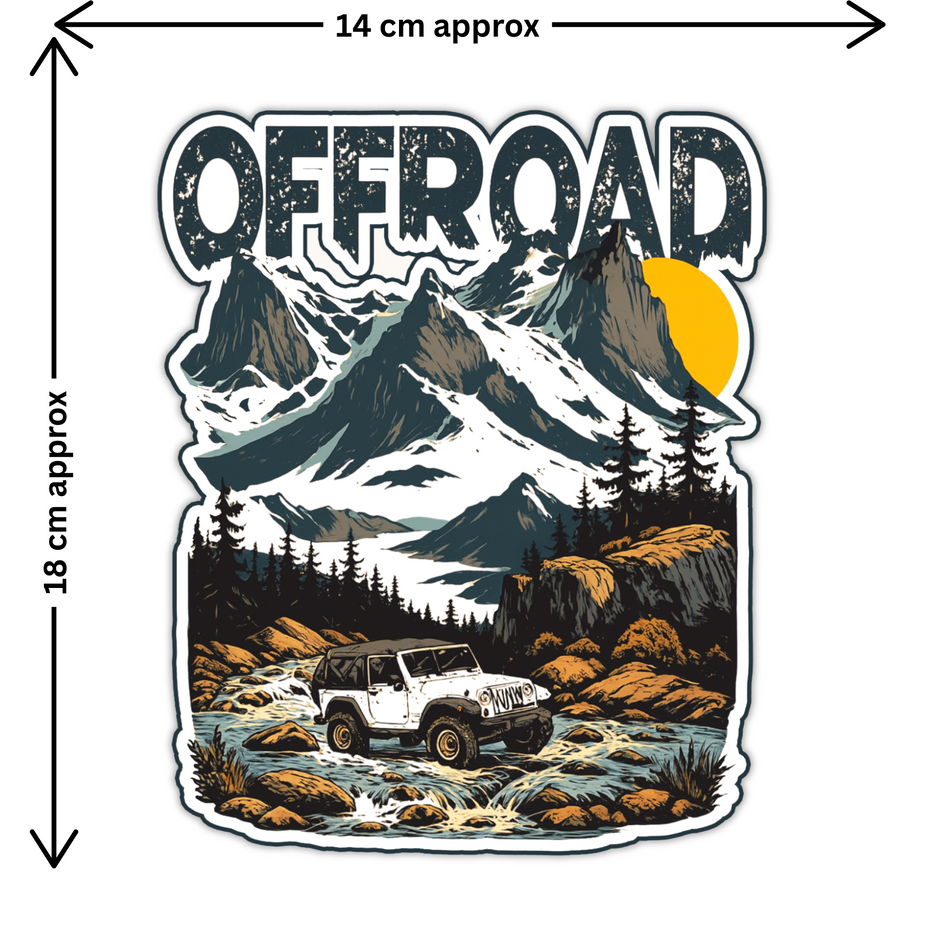 Wild Roots Jeep Sticker Offroad Adventure Decal Copy premium sticker product image 2