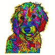 DOODLE DOG STICKER – NEON ART SERIES premium product image view 1