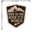 Conquered Ladakh Sticker Bike Adventure Badge Decal Copy premium sticker product image 2