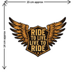 Desi Rider Sticker Skull Biker Decal For Motorcycle Lovers Copy premium sticker product image 2