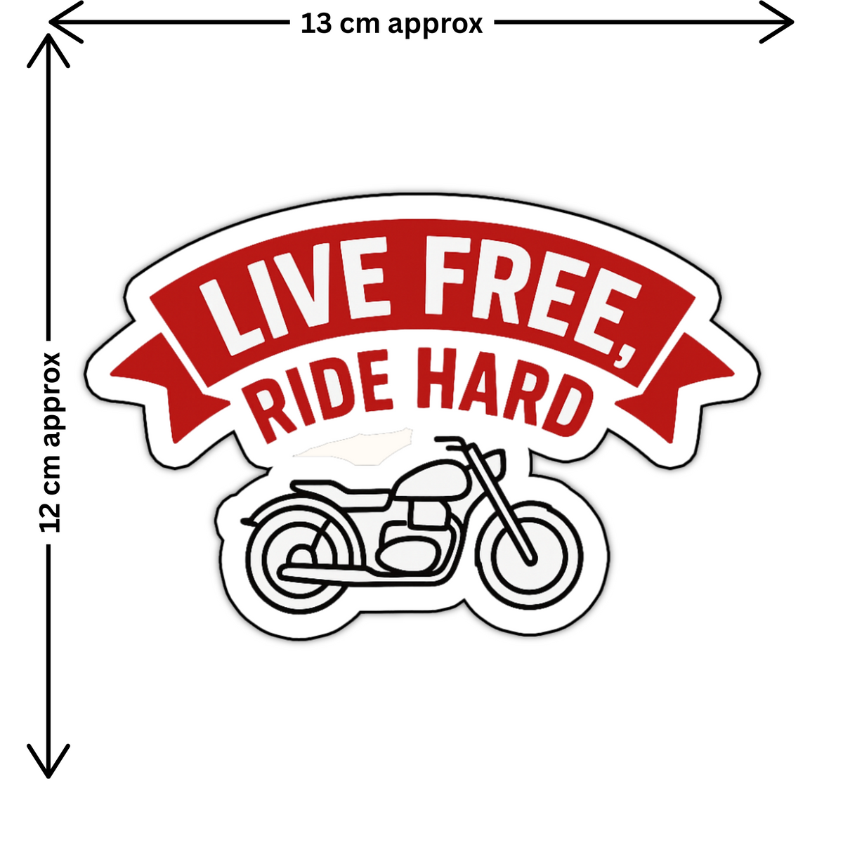 Made In India Ride With Pride Sticker Patriotic Bike Decal Copy premium sticker product image 2