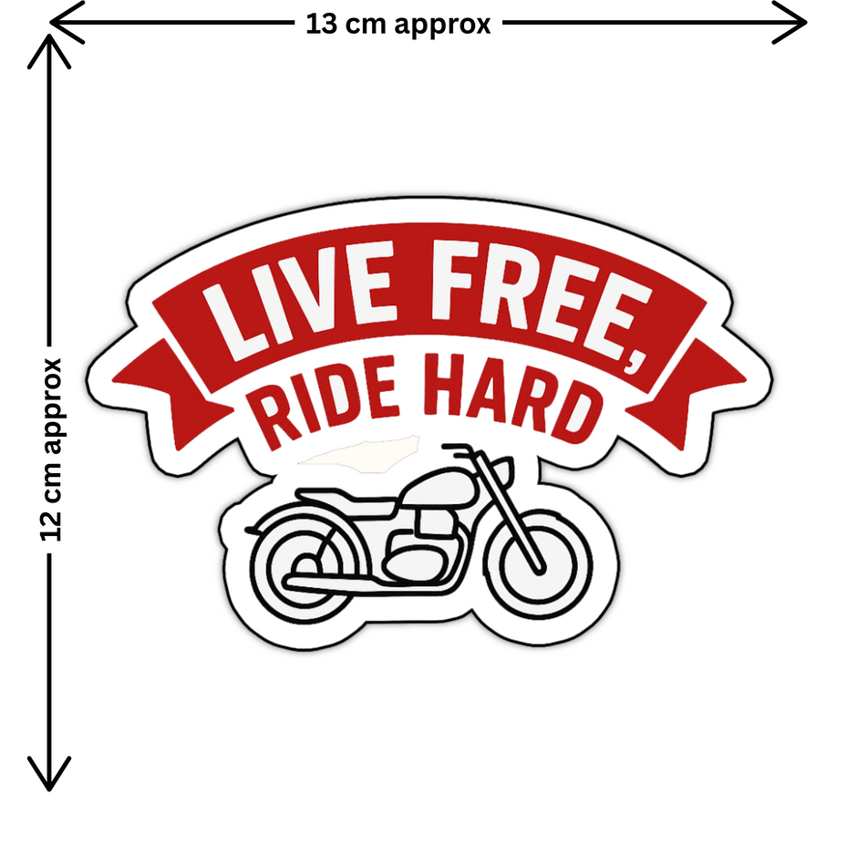 Made In India Ride With Pride Sticker Patriotic Bike Decal Copy premium sticker product image 2