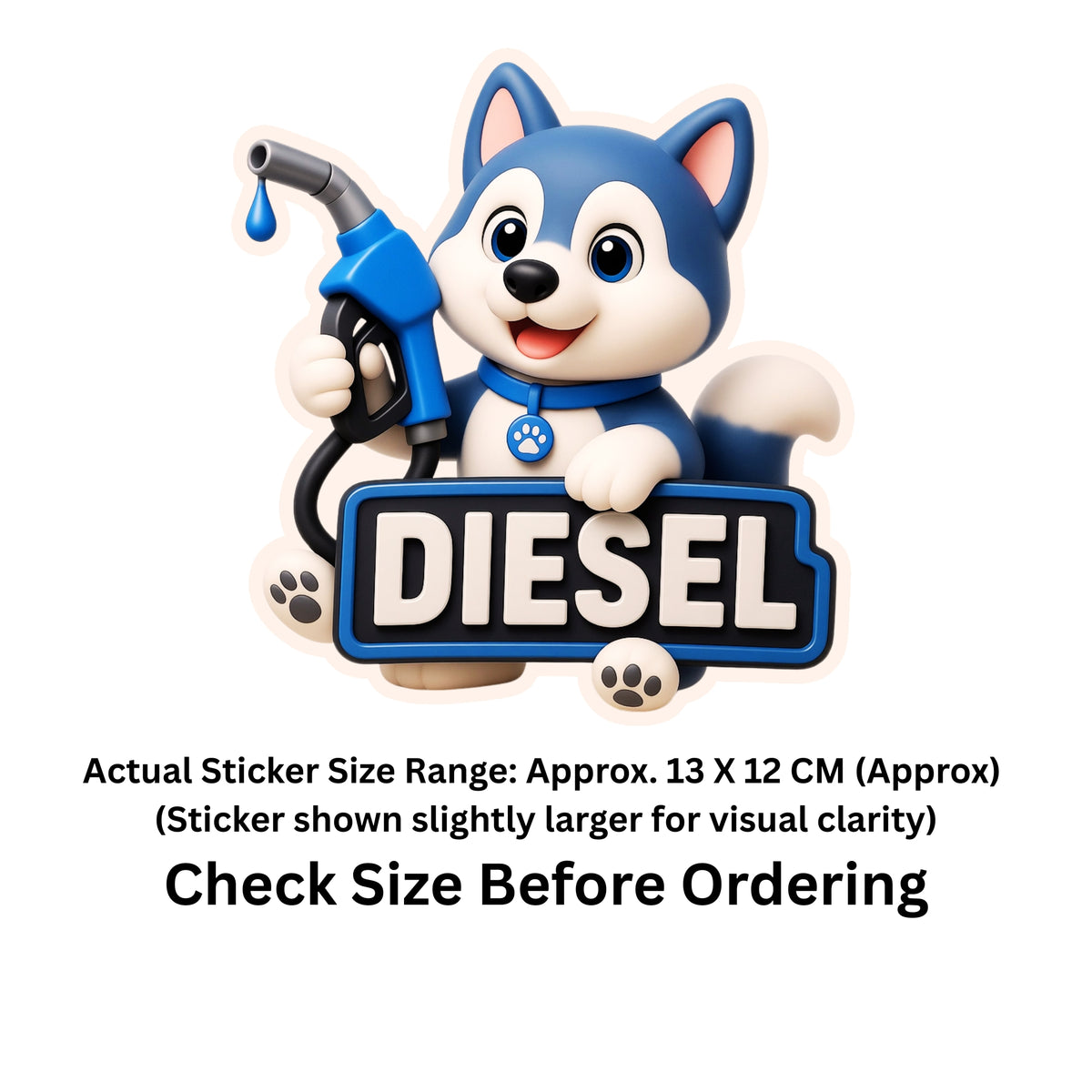 Diesel Bull Sticker 13 13 Cm Powerful Fuel Nozzle Cartoon Design Waterproof Matte Vinyl Stixy Copy premium vinyl sticker image 259