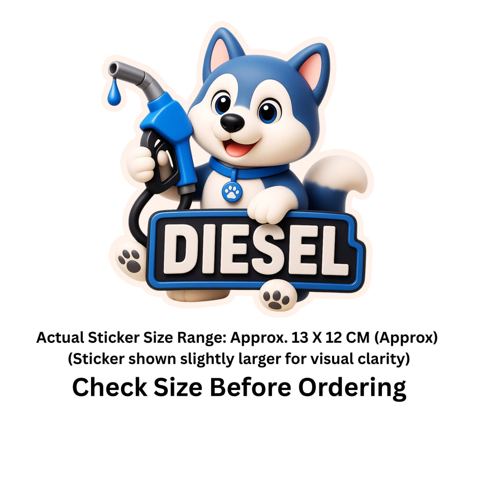 Diesel Bull Sticker 13 13 Cm Powerful Fuel Nozzle Cartoon Design Waterproof Matte Vinyl Stixy Copy premium vinyl sticker image 259