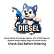 Diesel Bull Sticker 13 13 Cm Powerful Fuel Nozzle Cartoon Design Waterproof Matte Vinyl Stixy Copy premium vinyl sticker image 259
