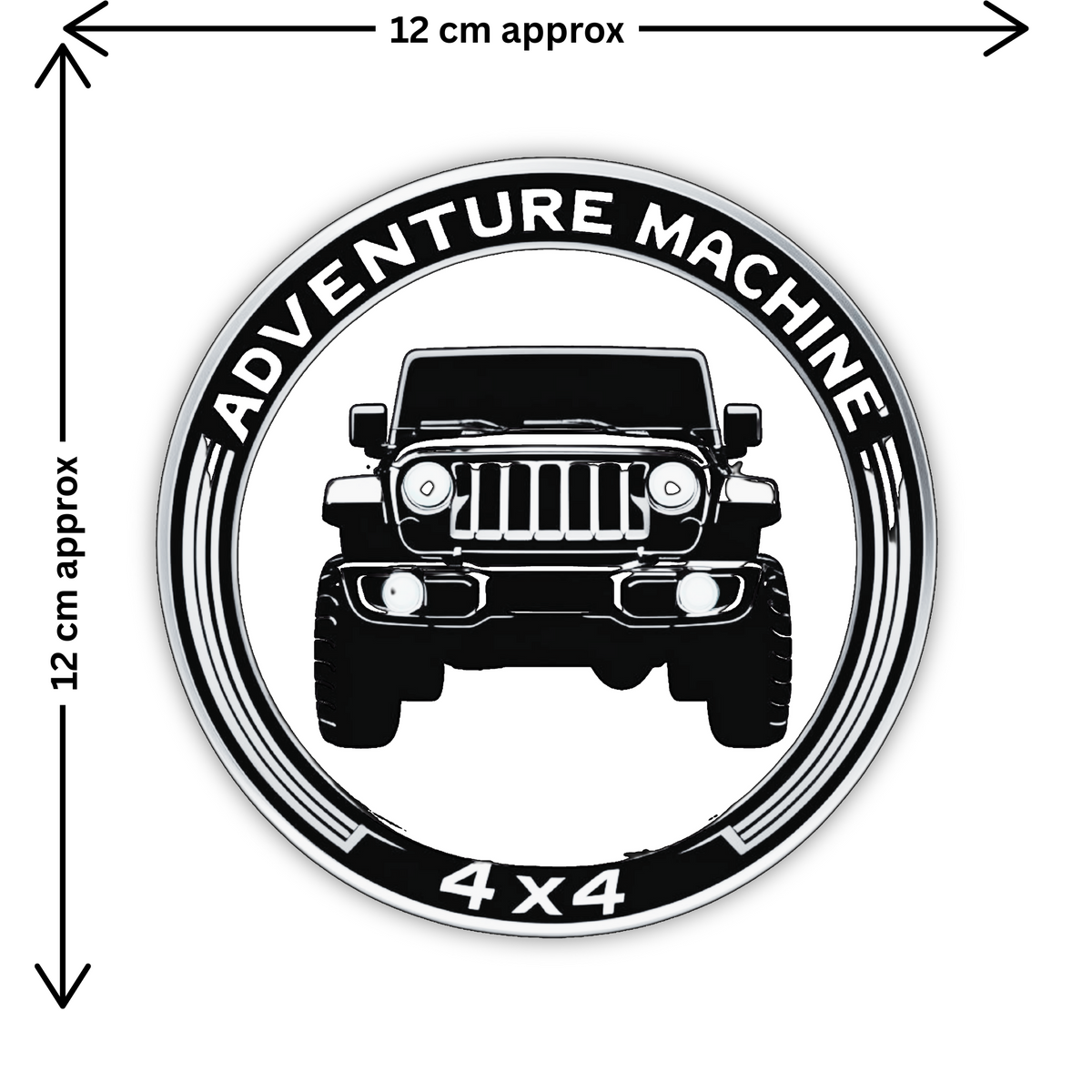 Brotherhood Beyond Borders Sticker Skull Bandana Biker Decal Copy premium sticker product image 2