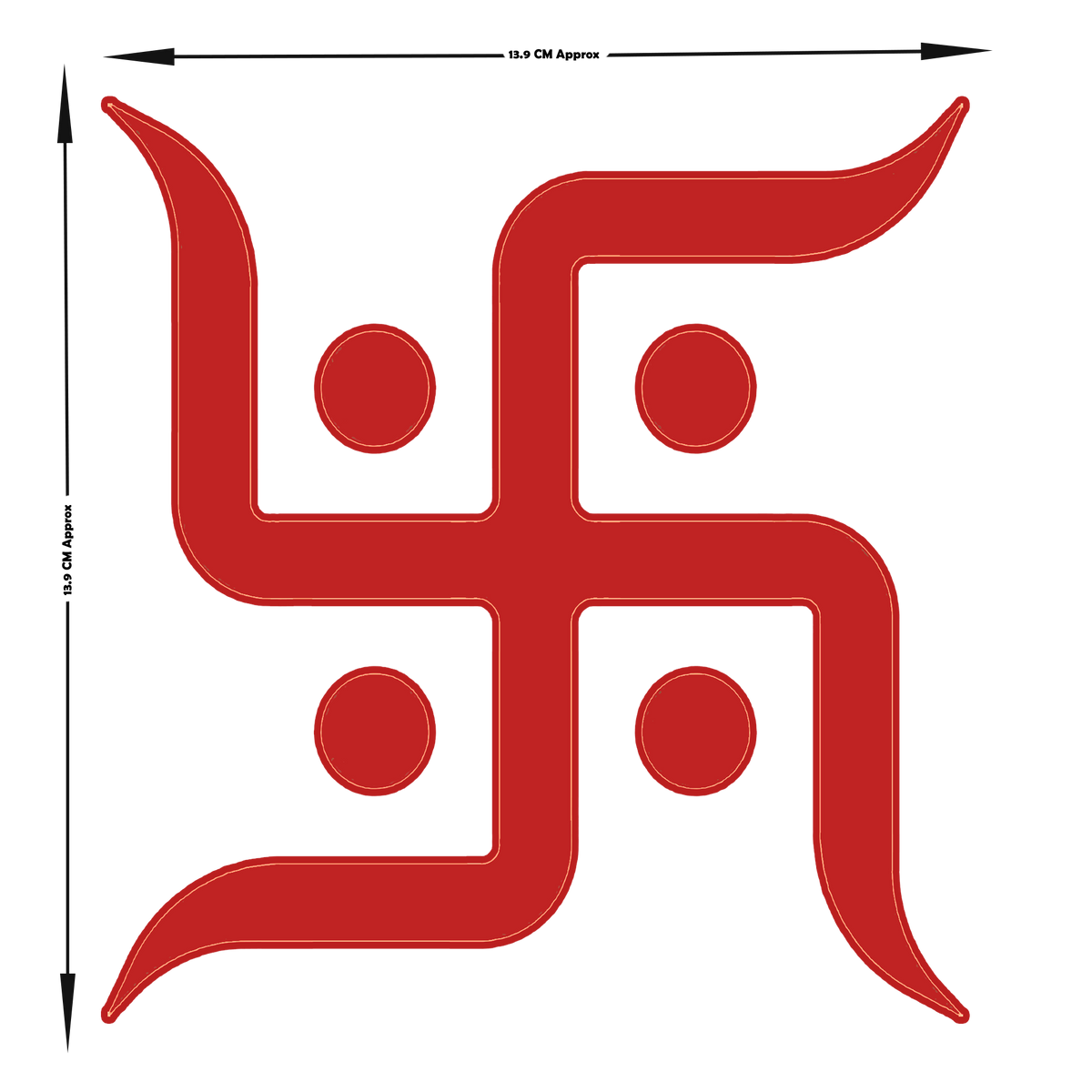 Swastik Symbol Sacred Hindu Vinyl Sticker premium product image 3