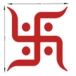 Swastik Symbol Sacred Hindu Vinyl Sticker premium product image 3