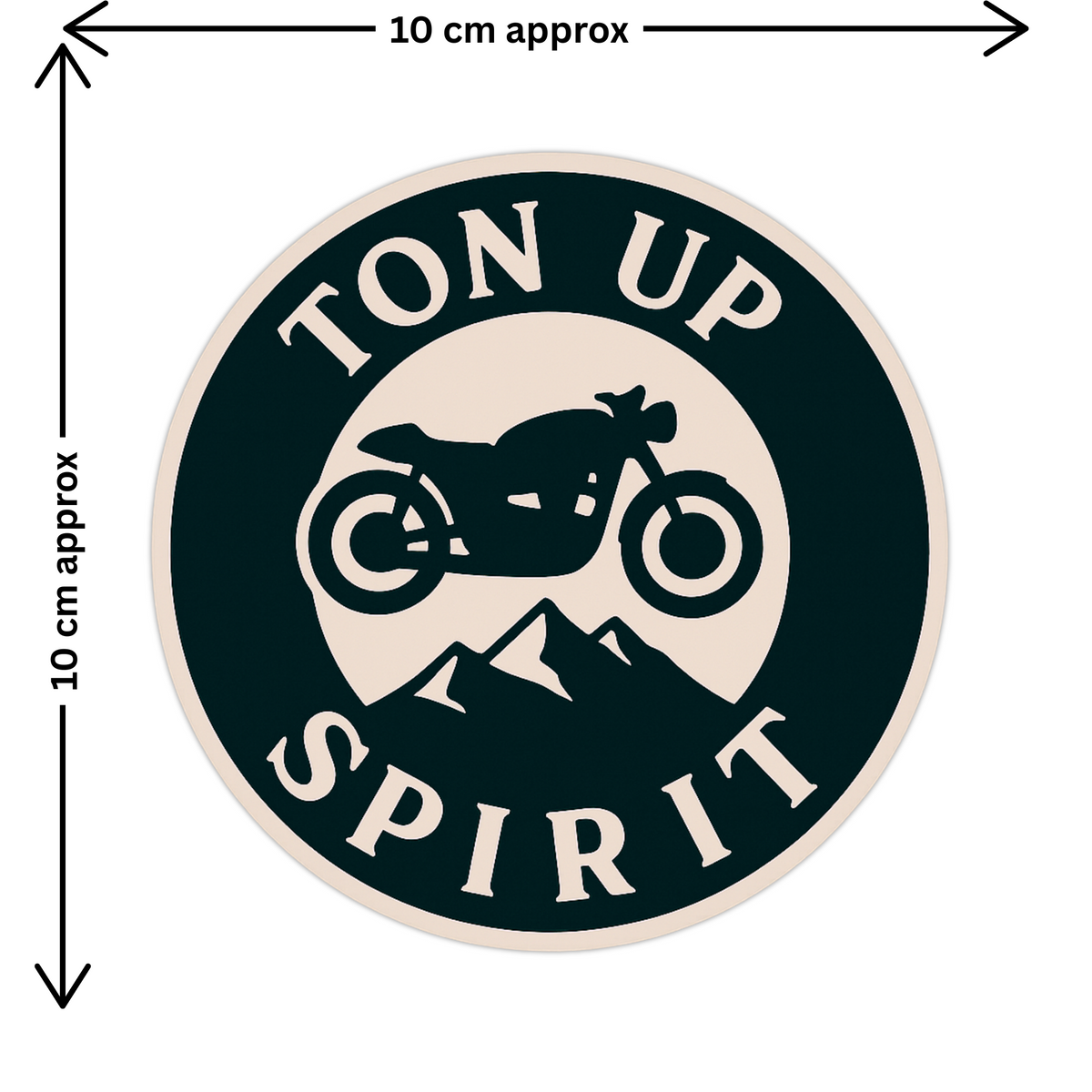 Biker Brotherhood Sticker Skull And Piston Design Decal Copy premium sticker product image 2