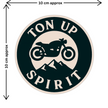 Biker Brotherhood Sticker Skull And Piston Design Decal Copy premium sticker product image 2