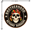 Brotherhood Beyond Borders Sticker Biker Skull Decal Copy premium sticker product image 2