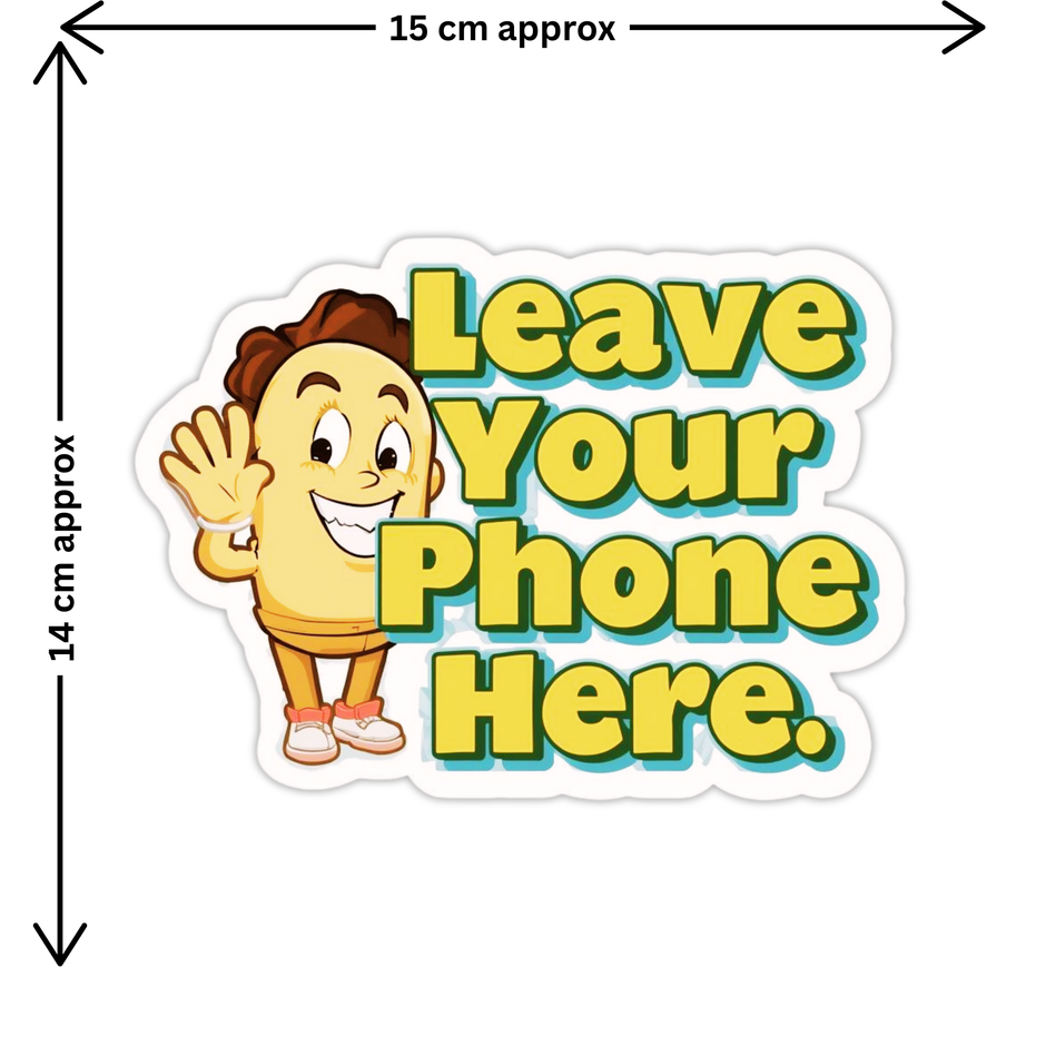 Phone Outside You Ll Survive Waterproof Matte Phone Restriction Sticker 15 14 Cm Approx Copy premium product image view 2
