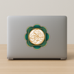 Red Islamic Dua Sticker Arabic Calligraphy Wall Decor Water Resistant Spiritual Vinyl Sticker Copy premium vinyl sticker product image 2