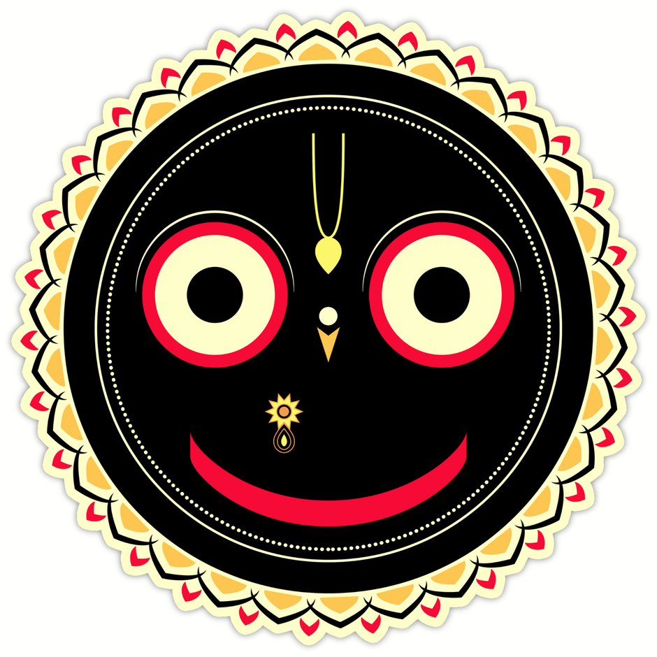Lord Jagannath Sticker | Divine Spiritual Vinyl Decal premium product image view 1