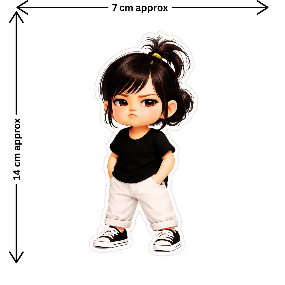 Punjabi Couple Walking Together Sticker 11Cm Matte Vinyl Stixy Copy high-quality product image angle 4