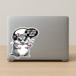 Don T Touch My Laptop Noob Gamer Hamster Vinyl Sticker premium sticker image view 2