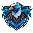 Blue Eagle Sticker | Bold Wings Vinyl Decal premium product image view 1