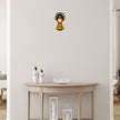 Just Smile Monkey Sticker Displayed on Interior Wall for Room and Home Decor by STIXY