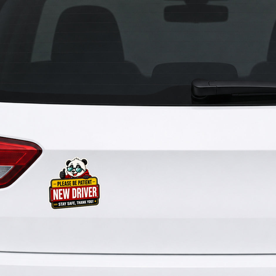 Please Be Patient New Driver Sticker 18 18 Cm Funny Beginner Driver Safety Sign Waterproof Matte Vinyl Stixy Copy premium vinyl sticker image 172