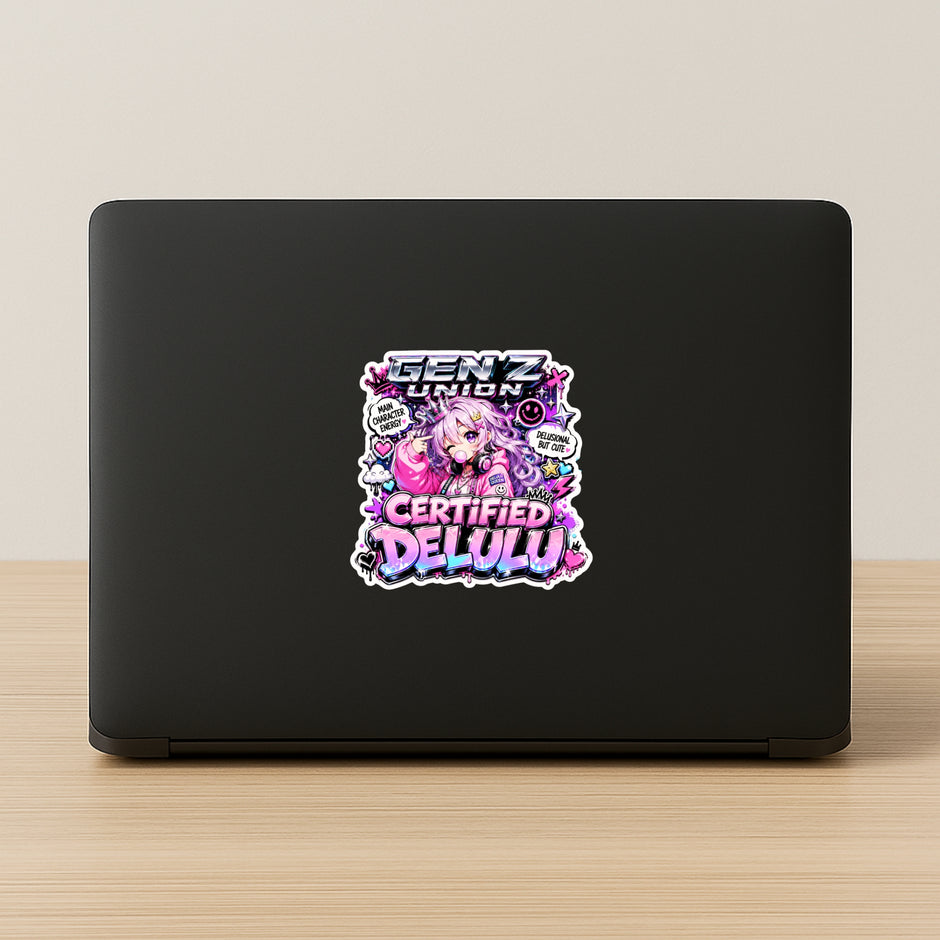 Warning Gen Z Detected Sticker 18 19 Cm Funny Gamer Meme Warning Sign Waterproof Matte Vinyl Stixy Copy premium vinyl sticker image 205