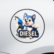 Diesel Bull Sticker 13 13 Cm Powerful Fuel Nozzle Cartoon Design Waterproof Matte Vinyl Stixy Copy premium vinyl sticker image 260